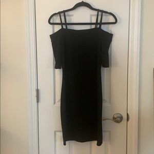 Black off the shoulder dress